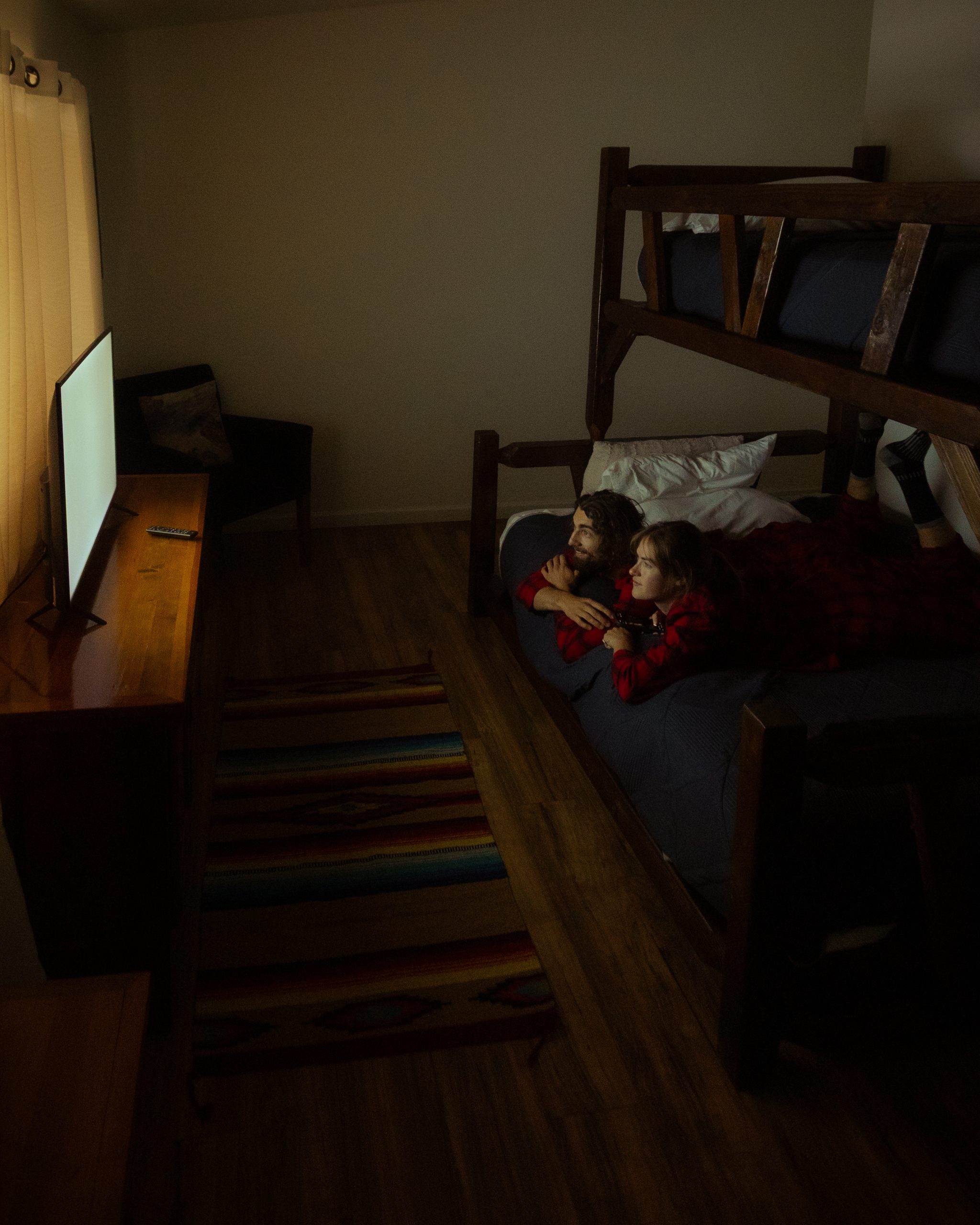 watching movies kids room